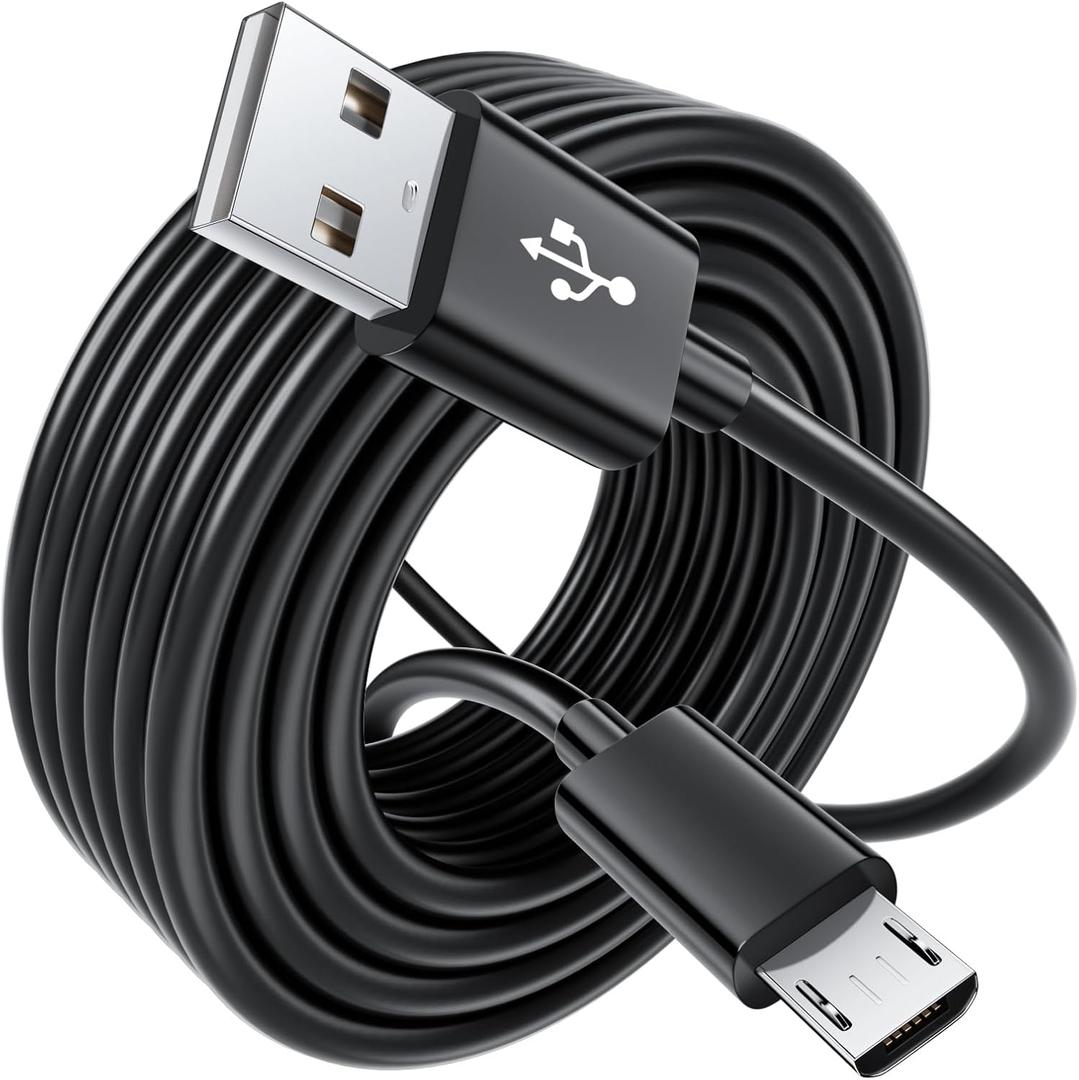 10FT Long PS4 Charger Cord for Xbox One Controller,PS4 Charging Cable,Micro USB Cable for Xbox One S/X Slim Elite Controller,Dualshock 4 Data Cord Wire for Sony PlayStation 4 Controller Games Console