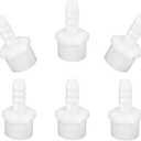 Plastic Hose Barb Fittings 3/8" Barb X 1/2" NPT Male Thread Adapter Connector Pipe Fittings (pack of 6)