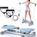 Waist Twister Machine for Body Toning, Fat Burning, Supports 300 lbs, Noiseless, Anti-Slip, Compact Portable for Home, Gym, Apartment, Office (Blue)