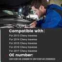 Front Fog Light Bezel Set Compatible with Chevy Traverse 2013-2017 Front Bumper Driving Fog Lamp Cover Trim Frame Driver Passenger Side Left Right Hand Replace:GM1038148 20988619 GM1039148 20988620