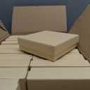 MESHA Jewelry Gift Boxes, 3.5x3.5x1 Inch 20 Pcs Matte Small Gift Box with Lids, Small Cardboard Jewelry Boxes with Cotton Filled and Lids, JewelryBox Bulk for Festive Day Brown