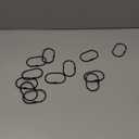 VICASKY 12pcs Oval Shower Curtain Hooks Rings for Bathroom Rust-Resistant Snap Closure Curtain Rod Rings Smooth Glide Decorative Hanging Clips