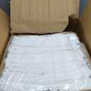 ZPECC White Bulk Flat Sheets Only King Size 24 Pack, Easy Sort Top Bed Sheet by Color-Coded Hem Threads, Soft Durable Brushed Microfiber Fabric Hotel Airb&bs Essentials for Hosts, 105"x102"