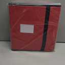 Kesfitt Christmas Ornament Storage Box with 8 Trays,Christmas Storage Container with Dividers Fits 128 Holiday Ornaments Decorations,Double Zipper,Large Xmas Organizer with Pockets (Red)