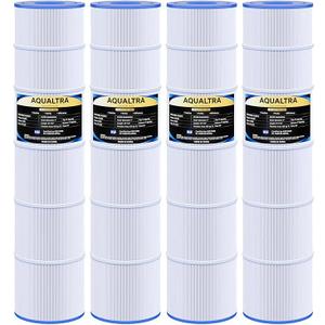AQUALTRA Pool Filter Cartridges Compatible with CCP520, PCC130, R173578, Ultral-A7, C-7472, FC-1978, 817-0131, 178585, 130 sq. ft., 32 1/16" x 7" 4 Pack