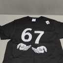 Funny Six Seven 6 7 Meme Gen Alpha Slang 6 7 Hands T-Shirt, M