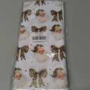 Funny Christmas Dog Kitchen Towels, Christmas Dog Bathroom Decor, Merry Woofmas Xmas Holiday Decorative Hand Tea Dish Towels for Bathroom Kitchen, 16x24 Inch (White-27)