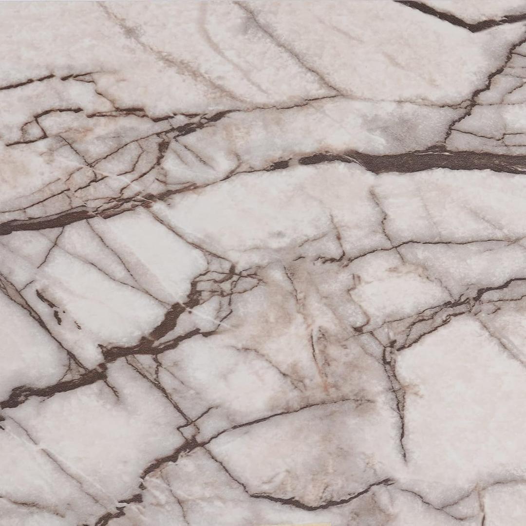 VEELIKE 24 Pack Cracked Marble Peel and Stick Floor Tile 12''x12'' Marble Peel and Stick Flooring for Bathroom Waterproof Vinyl Floor Tiles Self Adhesive Tile Stickers for Kitchen Bedroom Laundry Room