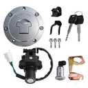 waltyotur Ignition Switch Fuel Gas Cap Seat Lock Key Set Replacement for Honda CBR600F4/F4I CBR600RR CBR900RR CBR929RR CBR954RR CBR1000RR CBR1100XX VTR1000 VFR800 NT650 NT700V