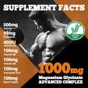 3 x Magnesium Glycinate Gummies 1000mg - Sugar Free Magnesium Potassium Supplement with Vitamin D, B6, CoQ10 for Calm Mood & Sleep Support - 60 Orange Gummies
