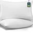 King Size Pillows Set of 2, King Pillows 2 Pack with Adjustable Down Alternative Polyester Fiber Fill, Hotel-Quality Comfort for Side, Back & Stomach Sleepers