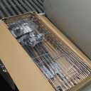 Amazon Basics 4-Shelf Adjustable Heavy Duty Storage Shelving Unit with Wheels, No-Tool Easy Assembly, Garage Shelving, Metal Wire Rack with Casters and Leveling Feet, 36" x 14" x 57.8", Chrome