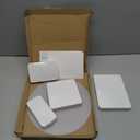 Buffet Risers Food Risers for Buffet Table Acrylic Risers Display Stands Tall Cake Stands Cylinder Stands for Party Pedestal Cake Stand Dessert Table Display Set Cupcake Stands Cupcake Display (4 Pcs White)