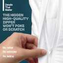 White Classic King Pillow Covers with Zipper 2 Pack - 20 x 36 Ultra-Soft, Cozy and Noiseless King Pillow Protector, 200 Thread Count, Fade-Resistant Pillow Shams