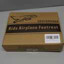 Toddler Airplane Bed, Kids Airplane Seat Extender Travel Bed, Kids Airplane Travel Essentials, Airplane Must Have for Toddlers, Portable Plane Foot Rest for Flights (Blue)