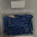 1/4" x 2-1/2" Concrete Screws, 50 PCS Blue Hex Washer Head Concrete Screws Anchor Kit with Drill Bit and Hex Bit Socket, for Masonry, Cement, Block, Brick or Stucco