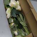 6 Pcs Artificial Peonies Stems Flowers 32", Real Look Large Faux Silk Peony Bouquet 42 Heads Total for Vase Filler, Farmhouse & Rustic Home Decor, Realistic Wedding Centerpieces - Beige