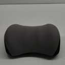 LIQUN Memory Foam Car Neck Pillow, Neck Support Pillow, Neck Support Pad Pain Relief, Adjustable Belt and Breathable Detachable, Suitable for Most Car Pillows Grey