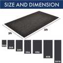 Notrax 118 Arrow Trax® Entrance Mat, for Home or Office, 3' X 4' Charcoal