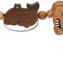 iGRATENS Baby Bjorn Bouncer Toy Bar - Toy Bar for Baby Bouncer Soft & Bliss, Easy to Attach and Remove, 360°Rotating Natural Wooden Toys, Exciting Design for Curious Babies, Sea Animals