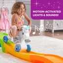 Step2 Unicorn Up & Down Roller Coaster Kids Ride On Toy, Push Car, Indoor/Outdoor Playset, Made of Durable Plastic, Max Weight 50 lbs., For Toddlers 2-5 Years Old, Multicolor, Large