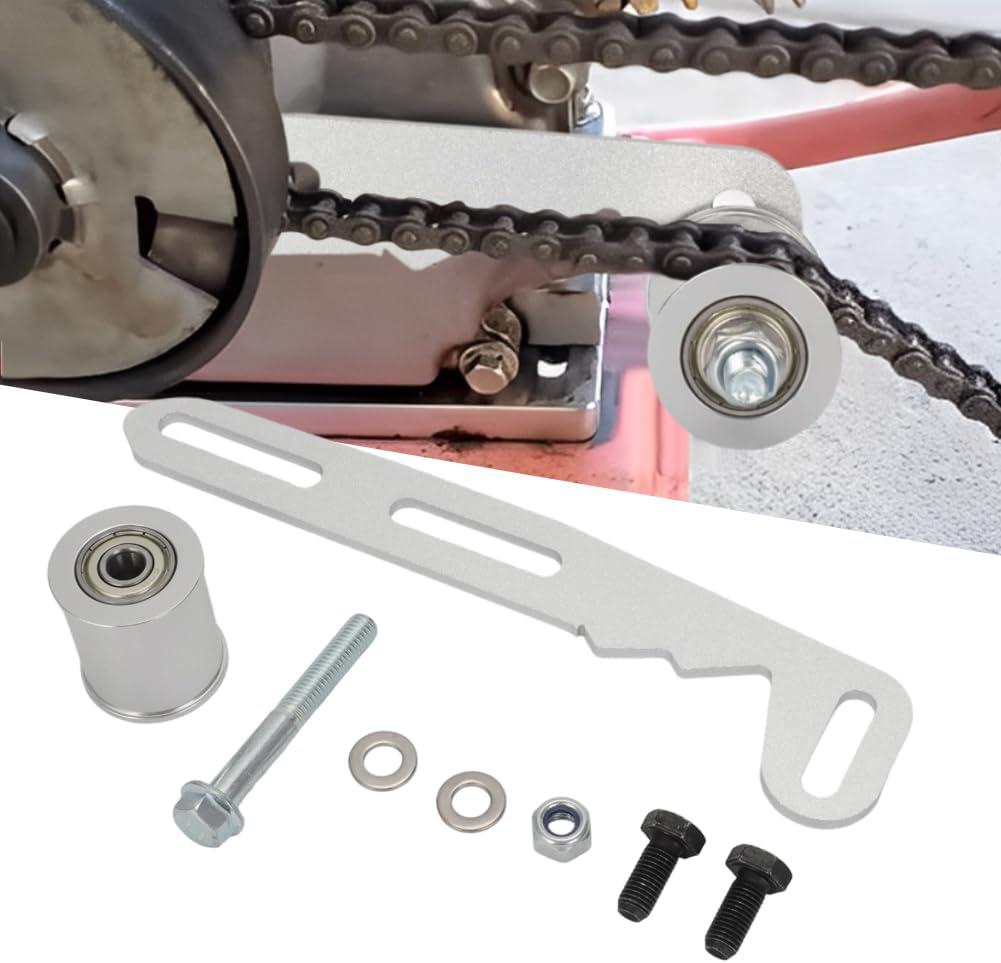 Mini Bike Chain Tensioner Adjuster Bracket with Roller for Predator 79cc 212cc 224cc 236cc 196cc GX160 GX200 Engine for Baja Doodlebug DB30 Coleman CT200U CT200U-EX CT200U-EXR BT200X Mini bike