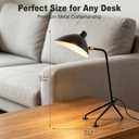 Kalamera Modern Minimalist LED Desk Lamp | Metal Table Lamp with Iron Shade & Copper Body, Warm Ambient Lighting for Bedroom, Office, Study Desk, Living Room