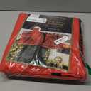 ZOBER 600D Oxford Fabric Large Rolling Christmas Tree Storage Bag - Fits 9 Ft Artificial Trees - Waterproof Christmas Tree Bag For Storage Box For Xmas, Durable Handles and Wheels - Card Slot - Red