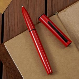 HONG DIAN C1 Fountain Pen Fine Nib, Modern Red & Classic Retro Design Metal Pen with Ink Converter