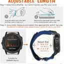 Nylon Sports Watch Band, 26mm Military Strap Compatible with Garmin Instinct 3 50mm/Fenix 8 51mm/7X/7X Pro/6X/6X Pro/5X/5X Plus, Tactix 7 Pro/ Delta, Quatix 6X/5X, Descent MK1/MK2, Instinct 2X, Foretrex 601/701, Enduro /Enduro 2/ Enduro 3, D2 (Small Wrist (6.4'' to 7.4''), Green)