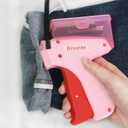 Stitch Gun for Clothes With Storage Box, Handheld Stitch Gun Quick Clothing Fixer Micro Sewing Tagging Gun Kit for Clothing One Stitch Sewing Gun Includes Needles Fasteners (Pink