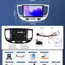Upgrade 4GB+64GB Car Stereo for KIA Rio 2005 2006 2007 2008 2009 2010 2011 with Wireless Carplay/Android Auto - 9 Inch IPS Touchscreen Radio with 32EQ DSP/WiFi/GPS/SWC + AHD Backup Camera