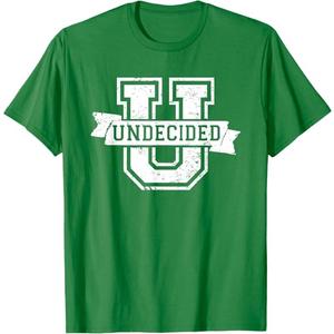UNDECIDED U Freshman T-shirt High School Senior Grad Gift T-Shirt, XL
