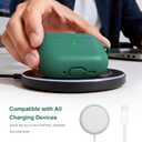 R-fun for AirPods Pro 3 Case (2025), Soft Silicone Protective Case Cover Compatible with Apple AirPods Pro 3rd Generation (USB-C Cable) for Women Men with Cleaning Kit and Keychain, Pine Green