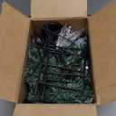 Meonum 37in Christmas Centerpieces for Tables Decorations with 3 Glitter Blue Poinsettia, 3 Candle Holders, 10 Zip Ties, Enchanting Blue Christmas Dining Table Centerpieces Entryway, Mantel, Holiday