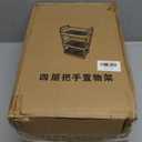 Rolling Storage Cart Multi-Utility Trolley Organizer for Kitchen Bathroom Living PP Material Mobile Shelving Rack for Easy Storage Organization