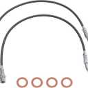 maXpeedingrods Front Extended Brake Lines for Chevy Silverado/GMC 1500 2007-2018, 2500HD/3500HD 2011-2019, for Suburban/Tahoe/Yukon XL, Stainless Steel - 5-7.5" Lift, DOT Approved