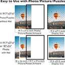 JCJMY 19.7x27.6 Puzzles Frame for 50x70 cm Puzzle Poster Photo Picture, Display 18x24 with Mat or 19.7 x 27.6 without, Wall Hanging 19.7 by 27.6 inch 1000 Pieces Puzzles Frame, Black