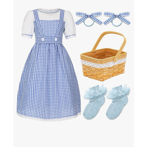 Girls Book Storybook Character Costume, Halloween Costumes Dress Up for Kids, 8-10 y