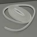 40FT Extra Long Kerf Weather Stripping Door Seal for Large Gaps and Easy Installation (White)