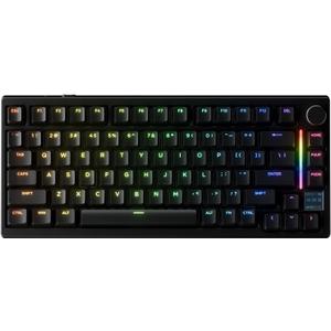 GK GAMAKAY TK75HE V2 Rapid Trigger Wireless Keyboard TFT Screen, Tri-Mode BT/2.4GHz/USB-C, 8KHz Polling Rate 0.005mm RT, Hall Effect Magnetic Switch 75% Gaming Keyboard (Black, Magnetic Mercury)