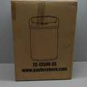 BestOffice | 13 Gallon Trash Can with Lid | Automatic Touchless Garbage Can | Odor Control | Modern Oval Design | Easy to Clean | Stainless Steel | Fits Any Kitchen, Bathroom, Office or Home