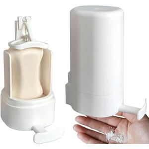 Hand Soap Bar Grinder  Manual Solid Soap Shredder for Bathroom, Kitchen, and Laundry  Grates Bars into Fine Flakes  Eco-Friendly, Reusable, and Easy to Use  Not for Soft Bars  White