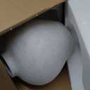 Handemade Large Round Vase for Centerpieces, White Rustic Vase Farmhouse Decor, Distressed Textured for Home Decorations, Earthy Room Decor Aesthetic, Stone Look Ceramic Clay Pottery, 10 Inch