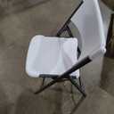 4Pack Folding Chair, Heavy Duty Plastic with Reinforced Metal Frame, Portable and Easy Store, Perfect for Indoor/Outdoor Events, Parties, Weddings, Camping Use, White Color