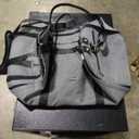 Garment Bags for Travel - Convertible Carry on Garment Duffle Backpack with Shoe Compartment, Canvas Grey
