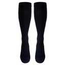 NuVein Men's Compression Socks, 30-40 mmHg Support, Dress Trouser Style, Over Calf Knee High, Black, X-Large