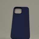 ORNARTO Compatible with iPhone 16 Pro Max Case 6.9", Slim Liquid Silicone 3 Layers Soft Gel Rubber Shockproof Protective Cover with Anti-Scratch Microfiber Lining-Navy Blue