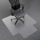 Office Chair Mat for Carpet, 45 x 53 Computer Chair Mat for Carpeted Floors, Smooth Glide Under Desk Carpeted Floor Protector, Carpet Mat for Home Office (with Lip)