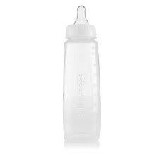 Gerber First Essential Clear View Plastic Nurser With Latex Nipple, BPA Free, Colors may vary, 3 Pack